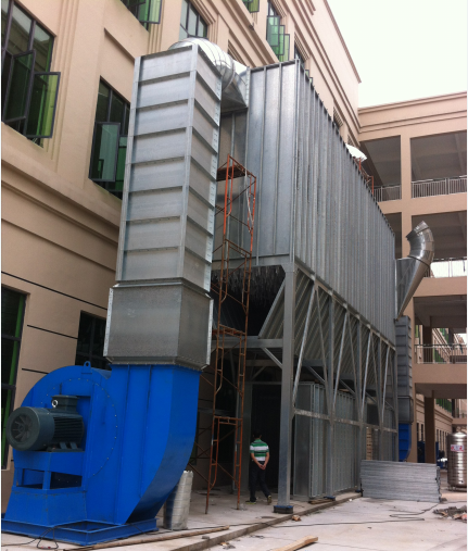 唐山陶瓷廠布袋除塵器安裝完畢 唐山陶瓷廠布袋除塵器安裝完畢